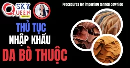 THỦ TỤC NHẬP KHẨU DA BÒ THUỘC