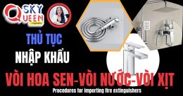 THỦ TỤC NHẬP KHẨU VÒI HOA SEN, VÒI NƯỚC, VÒI XỊT