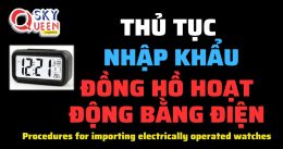 THỦ TỤC NHẬP KHẨU ĐỒNG HỒ HOẠT ĐỘNG BẰNG ĐIỆN