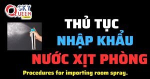 THỦ TỤC NHẬP KHẨU NƯỚC XỊT PHÒNG