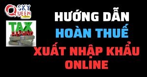 HƯỚNG DẪN HOÀN THUẾ XUẤT NHẬP KHẨU ONLINE