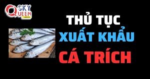 THỦ TỤC XUẤT KHẨU CÁ TRÍCH