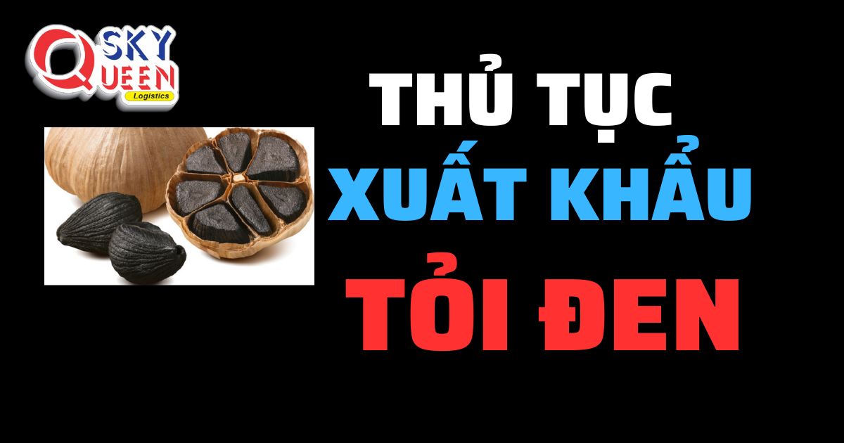 Thủ tục xuất khẩu Tỏi Đen -Sky Queen Logistics.