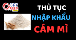 THỦ TỤC NHẬP KHẨU CÁM MÌ