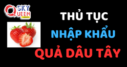 THỦ TỤC NHẬP KHẨU QUẢ DÂU TÂY TƯƠI