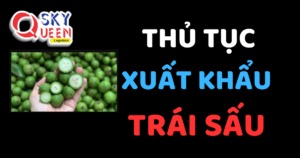 THỦ TỤC XUẤT KHẨU TRÁI SẤU