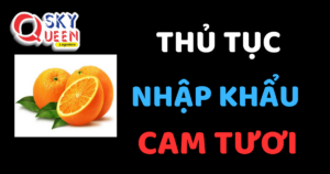 THỦ TỤC NHẬP KHẨU CAM TƯƠI