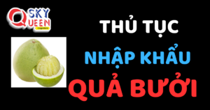 THỦ TỤC NHẬP KHẨU QUẢ BƯỞI