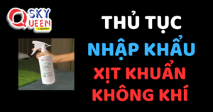 THỦ TỤC NHẬP KHẨU XỊT KHUẨN KHÔNG KHÍ