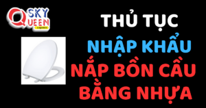 THỦ TỤC NHẬP KHẨU NẮP BỒN CẦU BẰNG NHỰA