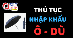 THỦ TỤC NHẬP KHẨU Ô DÙ