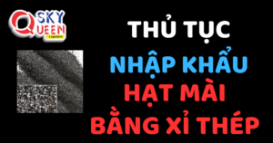 THỦ TỤC NHẬP KHẨU HẠT MÀI BẰNG XỈ THÉP