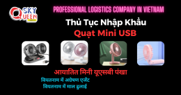 THỦ TỤC NHẬP KHẨU QUẠT MINI USB