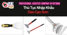 THỦ TỤC NHẬP KHẨU DAO CẠO SƠN