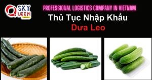 THỦ TỤC NHẬP KHẨU DƯA LEO