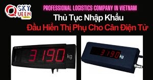 THỦ TỤC NHẬP KHẨU ĐẦU HIỂN THỊ PHỤ CHO CÂN ĐIỆN TỬ