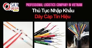 THỦ TỤC NHẬP KHẨU DÂY CÁP TÍN HIỆU