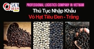 THỦ TỤC NHẬP KHẨU VỎ HẠT TIÊU ĐEN, TRẮNG