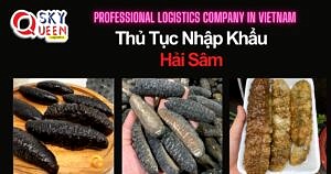 THỦ TỤC NHẬP KHẨU HẢI SÂM