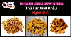 THỦ TỤC XUẤT KHẨU NGHỆ KHÔ