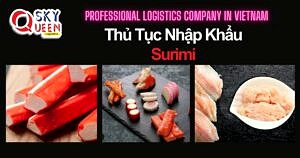 THỦ TỤC NHẬP KHẨU SURIMI