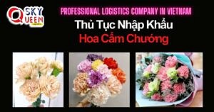 THỦ TỤC NHẬP KHẨU HOA CẨM CHƯỚNG