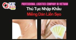 THỦ TỤC NHẬP KHẨU MIẾNG DÁN LIỀN SẸO