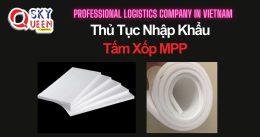 THỦ TỤC NHẬP KHẨU TẤM XỐP MPP