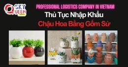 THỦ TỤC NHẬP KHẨU CHẬU HOA BẰNG GỐM SỨ