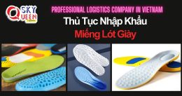THỦ TỤC NHẬP KHẨU MIẾNG LÓT GIÀY