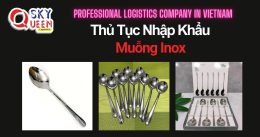 THỦ TỤC NHẬP KHẨU MUỖNG INOX