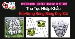 THỦ TỤC NHẬP KHẨU GIỎ ĐỰNG BÓNG BẰNG DÂY SẮT