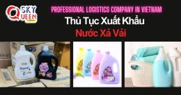 THỦ TỤC XUẤT KHẨU NƯỚC XẢ VẢI