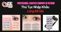 THỦ TỤC NHẬP KHẨU LÔNG MI GIẢ