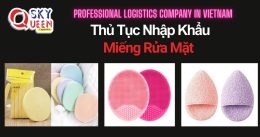 THỦ TỤC NHẬP KHẨU MIẾNG RỬA MẶT